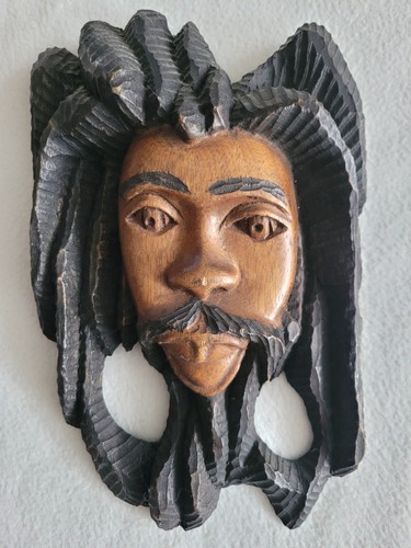 Alte afrikanische wandmaske - wandmaske,