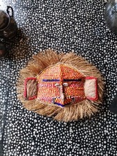 Maske, Afrika, Antik, Perlen