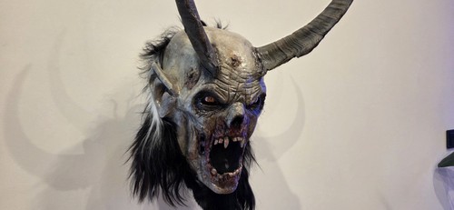Holzmaske krampusmaske - holzmaske,
