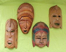 4 afrikanische Masken