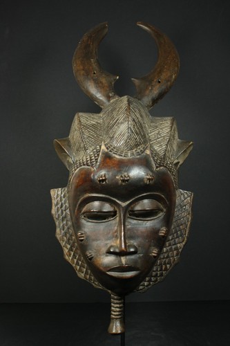 Afrikanische holzmaske baule - afrikanische,