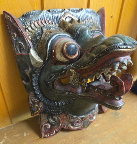 Holzmaske bali orginal - holzmaske,