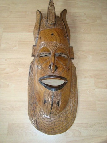 Große holz maske afrikanische - große,