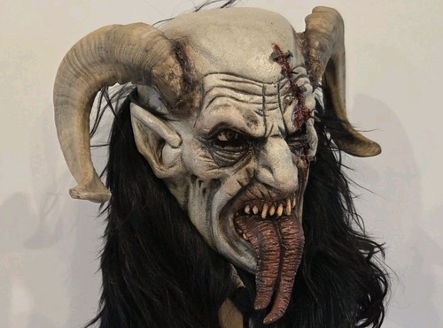 Holzmaske krampusmaske - holzmaske,