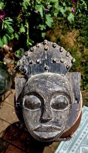 Afrikanische holzmaske aus - holzmaske,