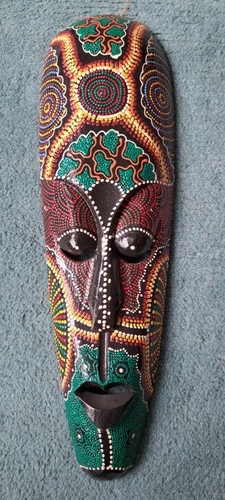 Holzmaske aus gambia - holzmaske, 2012