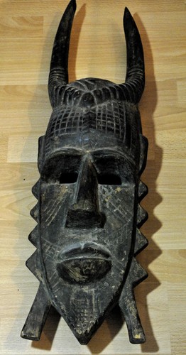 Große alte afrikanische maske - alte,
