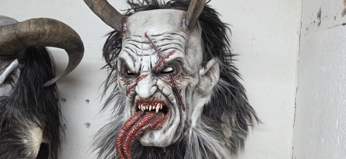 Holzmaske krampusmaske - holzmaske,