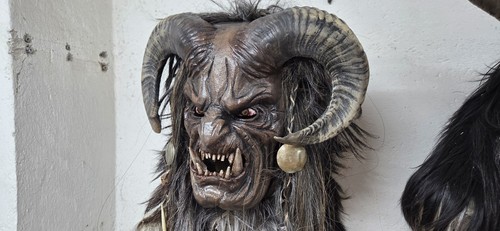 Holzmaske krampusmaske - holzmaske,