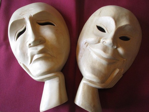 Masken theater gesichter - 2,