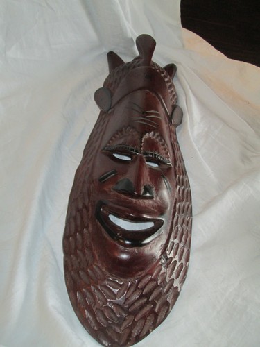 Alte große maske holz - große,