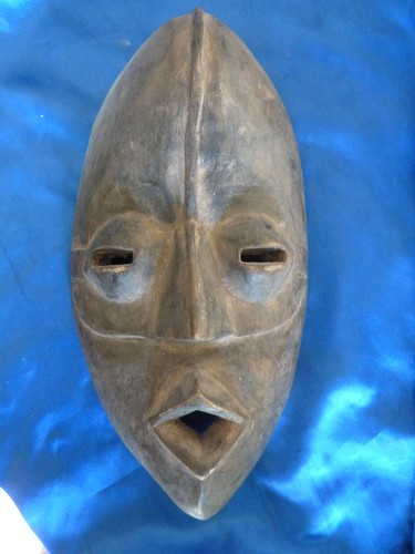 Afrikanische holzmaske - holzmaske, –