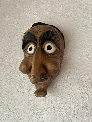 Holz faschingsmaske fasnacht - faschingsmaske,