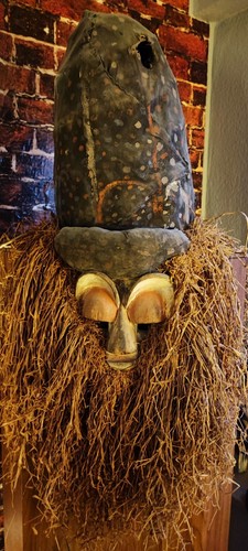 Große alte afrikanische maske - große,