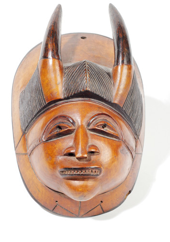 Burkina faso lobi - maske, von